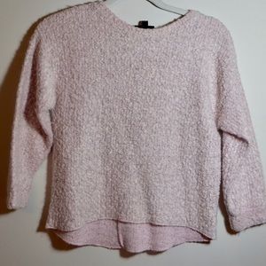 Topshop chenille light pink sweater